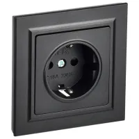 Розетка IEK BR-R14-16-K02-F 230 В/ Type-F/ Black