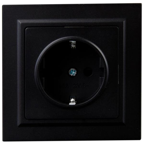 Priză IEK BR-R14-16-K02-F 230 V/ Type-F/ Black photo 2 Priză IEK BR-R14-16-K02-F 230 V/ Type-F/ Black photo 2