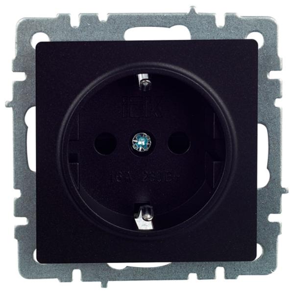 Priză IEK BR-R14-16-K02 230 V/ Type-F/ Black photo 2 Priză IEK BR-R14-16-K02 230 V/ Type-F/ Black photo 2