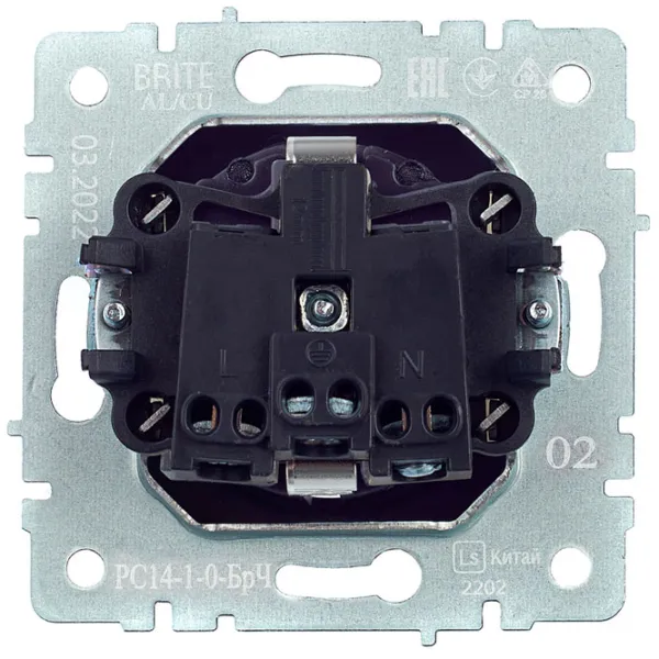 Priză IEK BR-R14-16-K02 230 V/ Type-F/ Black photo 5 Priză IEK BR-R14-16-K02 230 V/ Type-F/ Black photo 5