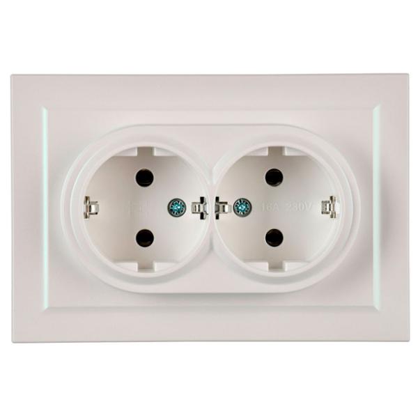 Priză IEK BR-R21-16-K36-F 230 V/ Type-F/ Pearl photo 2 Priză IEK BR-R21-16-K36-F 230 V/ Type-F/ Pearl photo 2