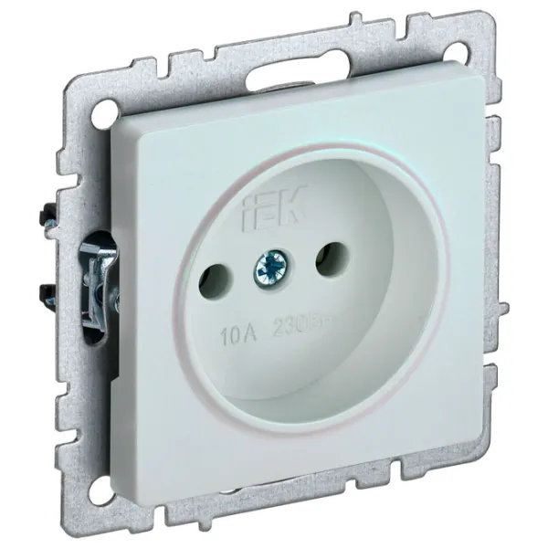 Priză IEK BR-R10-10-K36 230 V/ Type-F/ Pearl photo 1 Priză IEK BR-R10-10-K36 230 V/ Type-F/ Pearl photo 1