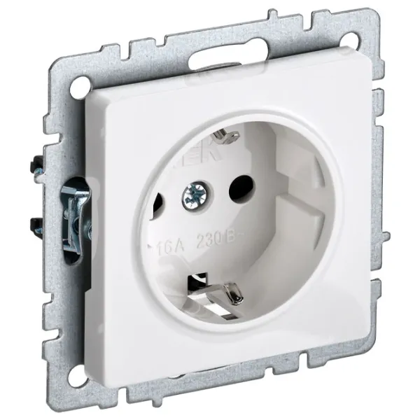 Розетка IEK BR-R11-16-K01 230 В/ Type-F/ White photo 1 Розетка IEK BR-R11-16-K01 230 В/ Type-F/ White photo 1
