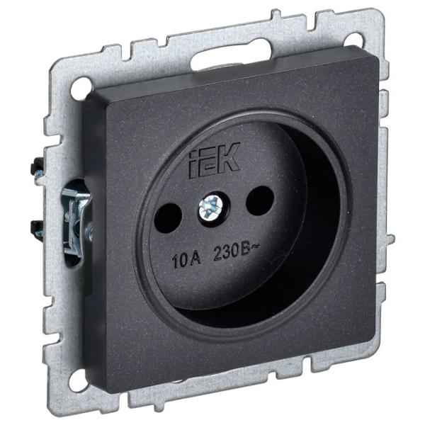 Priză IEK BR-R10-10-K02 230 V/ Type-F/ Black photo 1 Priză IEK BR-R10-10-K02 230 V/ Type-F/ Black photo 1