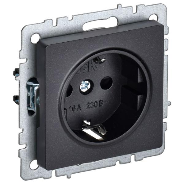Priză IEK BR-R11-16-K02 230 V/ Type-F/ Black photo 1 Priză IEK BR-R11-16-K02 230 V/ Type-F/ Black photo 1