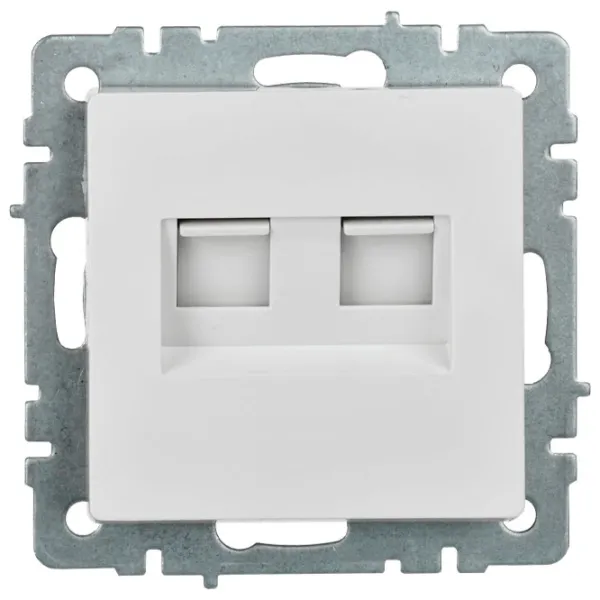 Розетка IEK BR-KT20-O-1-K01 RJ-11/ White photo 2 Розетка IEK BR-KT20-O-1-K01 RJ-11/ White photo 2