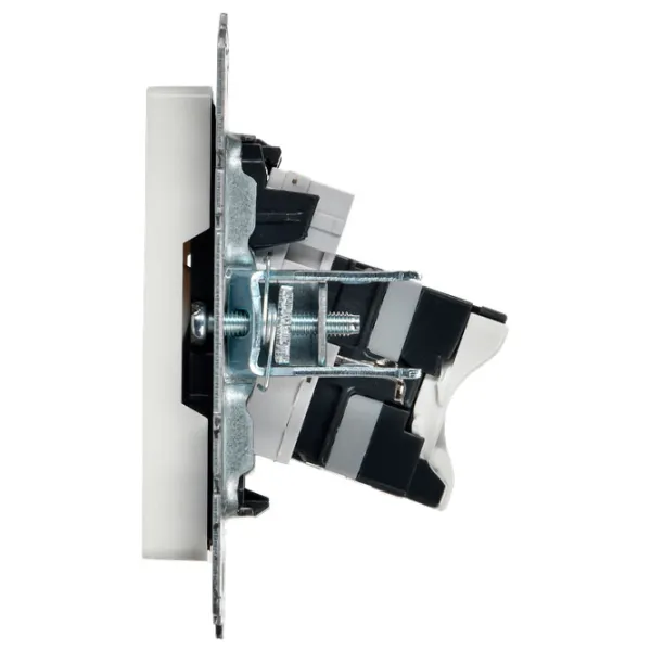 Розетка IEK BR-KT20-O-1-K01 RJ-11/ White photo 6 Розетка IEK BR-KT20-O-1-K01 RJ-11/ White photo 6