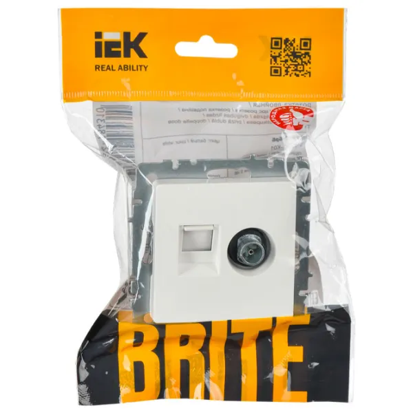 Priză IEK BR-AK20-1-K01 TV/ White photo 5 Priză IEK BR-AK20-1-K01 TV/ White photo 5