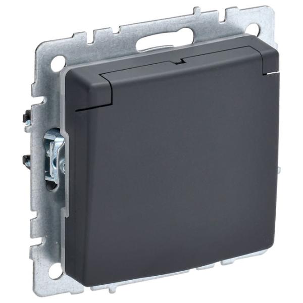 Priză IEK BR-R16-16-44-K53 230 V/ Type-F/ Black photo 1 Priză IEK BR-R16-16-44-K53 230 V/ Type-F/ Black photo 1