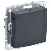 Розетка IEK BR-R16-16-44-K53 230 В/ Type-F/ Black