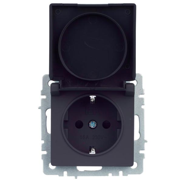 Priză IEK BR-R16-16-44-K53 230 V/ Type-F/ Black photo 3 Priză IEK BR-R16-16-44-K53 230 V/ Type-F/ Black photo 3