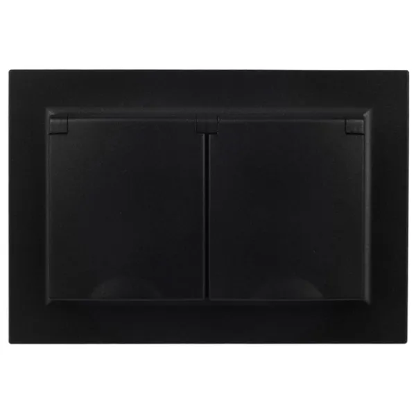 Priză IEK BR-R26-16-44-K02-F 230 V/ Type-F/ Black photo 2 Priză IEK BR-R26-16-44-K02-F 230 V/ Type-F/ Black photo 2