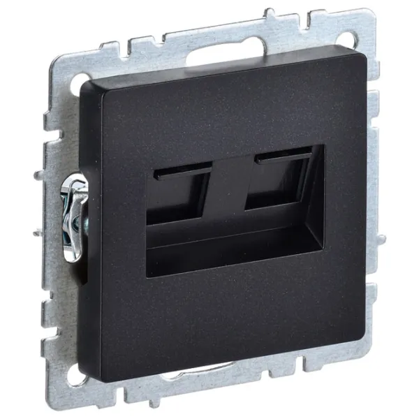 Priză IEK BR-KT20-O-1-K02 RJ-11/ Black photo 1 Priză IEK BR-KT20-O-1-K02 RJ-11/ Black photo 1