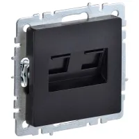 Розетка IEK BR-KT20-O-1-K02 RJ-11/ Black