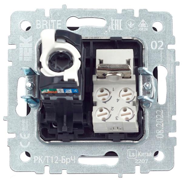 Priză IEK BR-KT20-O-1-K02 RJ-11/ Black photo 3 Priză IEK BR-KT20-O-1-K02 RJ-11/ Black photo 3
