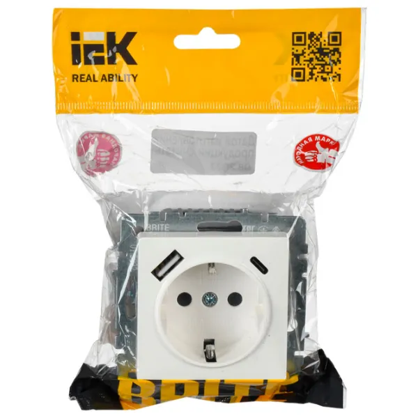 Priză IEK BR-R14-16-U22-018-K01 230 V/ Type-F/ White photo 5 Priză IEK BR-R14-16-U22-018-K01 230 V/ Type-F/ White photo 5
