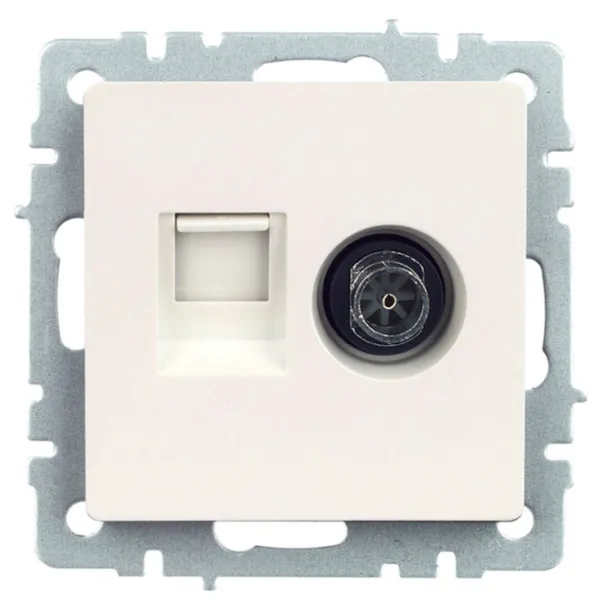 Priză IEK BR-AK20-1-K36 TV/ White photo 6