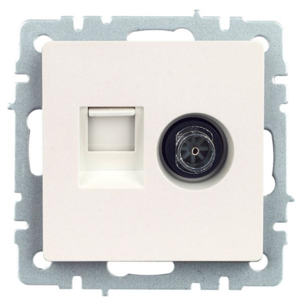 Priză IEK BR-AK20-1-K36 TV/ White photo 6