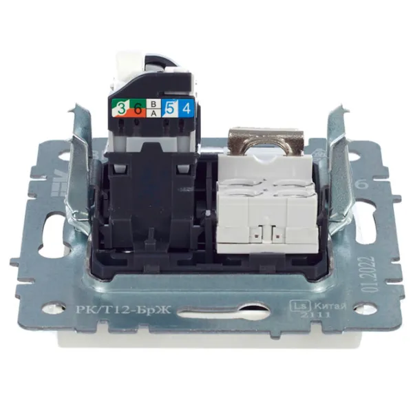 Priză IEK BR-KT20-O-1-K36 RJ-11/ White photo 3 Priză IEK BR-KT20-O-1-K36 RJ-11/ White photo 3