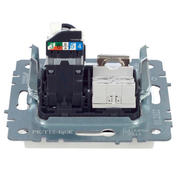 Priză IEK BR-KT20-O-1-K36 RJ-11/ White photo 3 Priză IEK BR-KT20-O-1-K36 RJ-11/ White photo 3