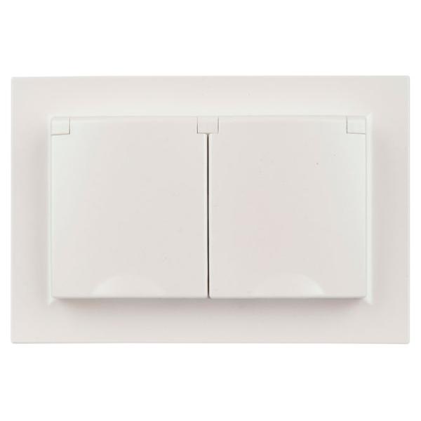 Priză IEK Brite BR-R26-16-44-K36-F 230 V/ Type-F/ White photo 2 Priză IEK Brite BR-R26-16-44-K36-F 230 V/ Type-F/ White photo 2