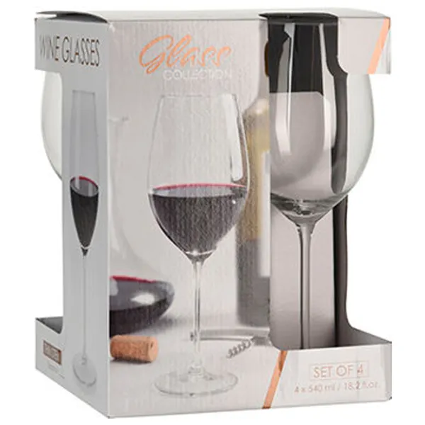 Набор стаканов EH Vinissimo 0.54л / Стекло / Прозрачный photo 2 Набор стаканов EH Vinissimo 0.54л / Стекло / Прозрачный photo 2