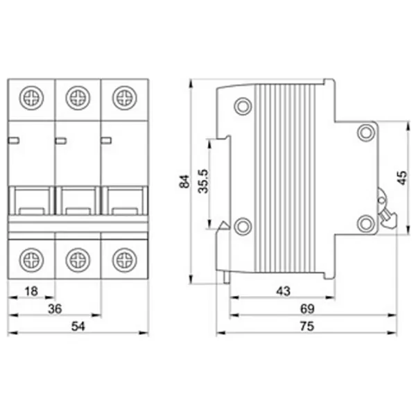 Автоматический выключатель IEK MVA22-1-016-C Модульная/ 16 A photo 6