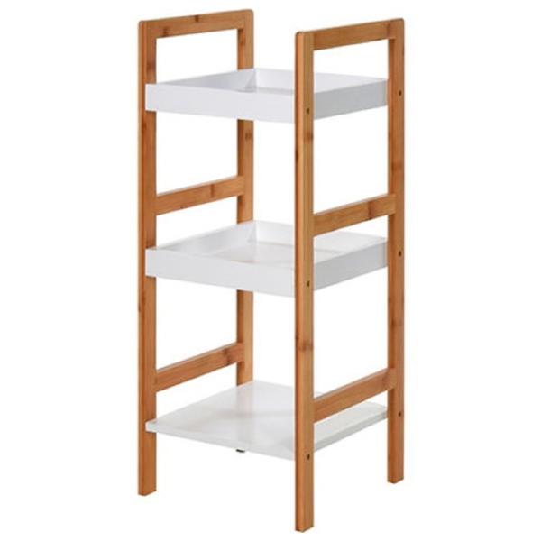 Полка для ванной Bathroom Solutions 47078 Бамбук/ Бамбук - Белый photo 1 Полка для ванной Bathroom Solutions 47078 Бамбук/ Бамбук - Белый photo 1
