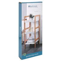 Полка для ванной Bathroom Solutions 47078 Бамбук/ Бамбук - Белый photo 2