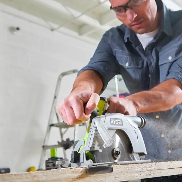 Fierăstrău circular Ryobi R18CS-0 165 mm/ Silver photo 2