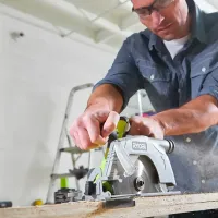 Fierăstrău circular Ryobi R18CS-0 165 mm/ Silver photo 2