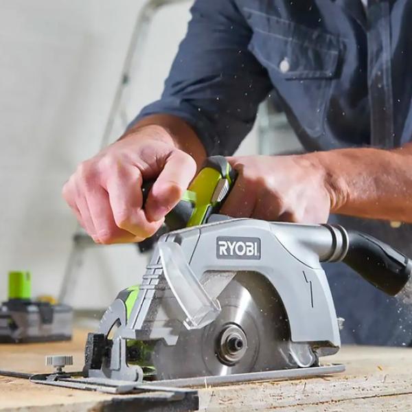 Fierăstrău circular Ryobi R18CS-0 165 mm/ Silver photo 5