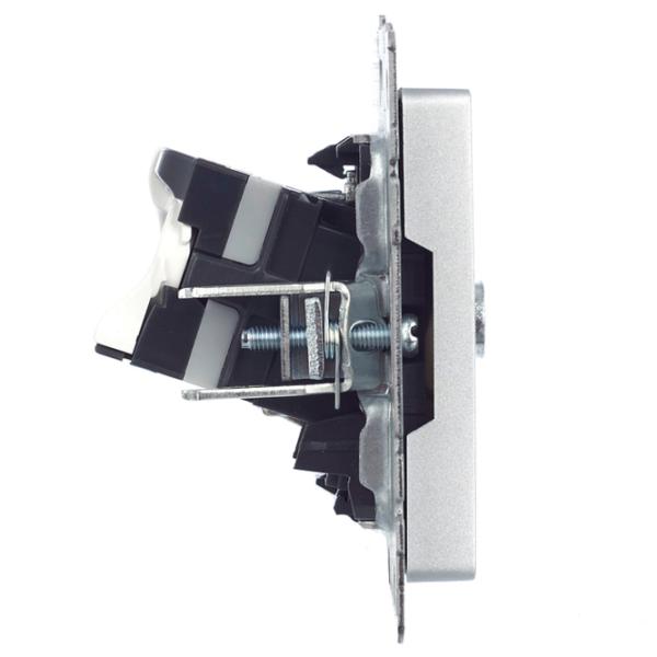 Розетка IEK BR-AK20-1-K47 230 В/ Тв/ Серебристый photo 5