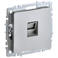 Priză IEK BR-K10-1-K47 RJ45/ Silver