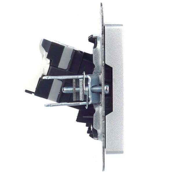 Розетка IEK BR-K10-1-K47 RJ45/ Серебристый photo 4 Розетка IEK BR-K10-1-K47 RJ45/ Серебристый photo 4