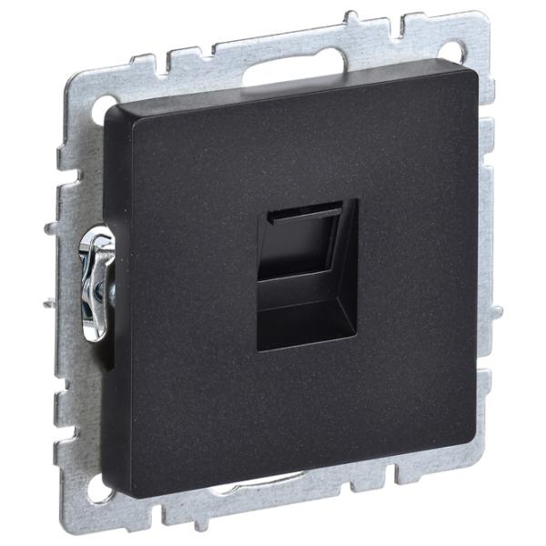 Розетка IEK BR-K10-1-K02 RJ45/ Black photo 1 Розетка IEK BR-K10-1-K02 RJ45/ Black photo 1