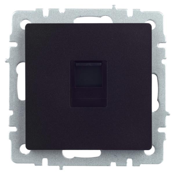 Розетка IEK BR-K10-1-K02 RJ45/ Black photo 2 Розетка IEK BR-K10-1-K02 RJ45/ Black photo 2