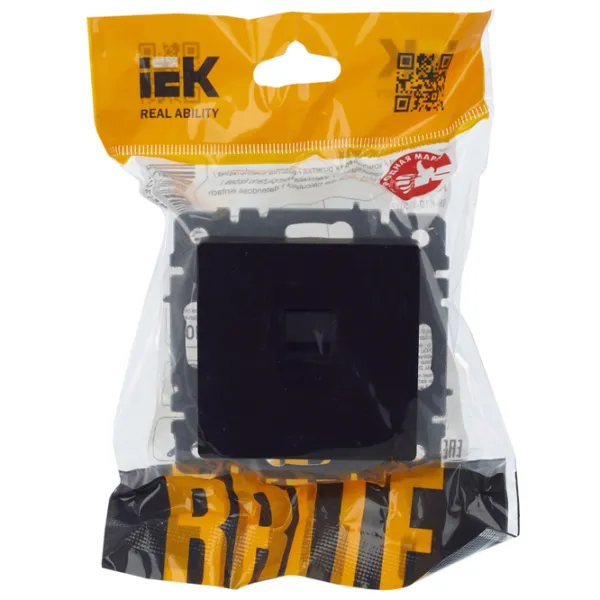 Розетка IEK BR-K10-1-K02 RJ45/ Black photo 5 Розетка IEK BR-K10-1-K02 RJ45/ Black photo 5
