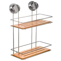 Полка для ванной 5Five 50235 Бамбук/ Серебристый - Бамбук