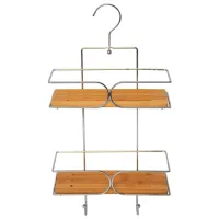 Полка для ванной Tendance Caddy Бамбук/ Серебристый - Бамбук