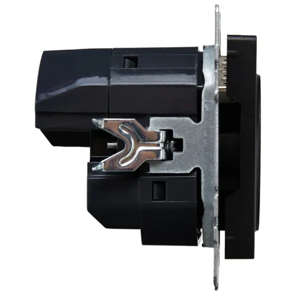 Priză IEK BR-R14-16-U22-018-K02 230 V/ Type-F/ Black photo 3 Priză IEK BR-R14-16-U22-018-K02 230 V/ Type-F/ Black photo 3