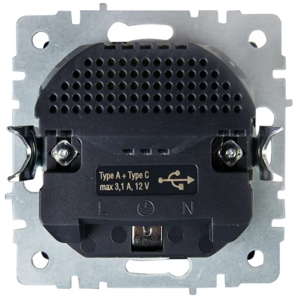 Priză IEK BR-R14-16-U22-018-K02 230 V/ Type-F/ Black photo 5 Priză IEK BR-R14-16-U22-018-K02 230 V/ Type-F/ Black photo 5