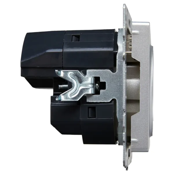 Priză IEK BR-R14-16-U22-018-K47 230 V/ Type-F/ Silver photo 2 Priză IEK BR-R14-16-U22-018-K47 230 V/ Type-F/ Silver photo 2