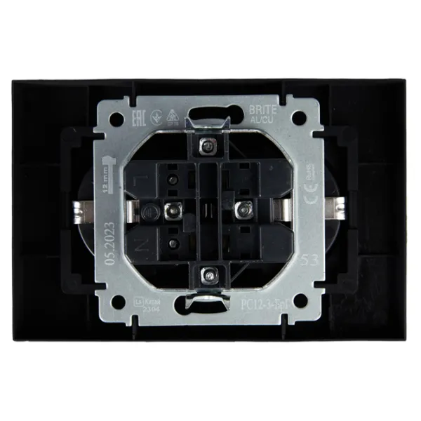 Priză IEK BR-R21-16-K53-F 230 V/ Type-F/ Graphite photo 4 Priză IEK BR-R21-16-K53-F 230 V/ Type-F/ Graphite photo 4