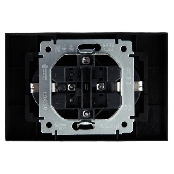 Priză IEK BR-R21-16-K53-F 230 V/ Type-F/ Graphite photo 4 Priză IEK BR-R21-16-K53-F 230 V/ Type-F/ Graphite photo 4