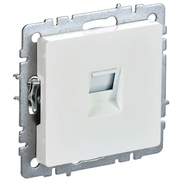 Розетка IEK BR-K10-1-K36 RJ45/ White photo 1 Розетка IEK BR-K10-1-K36 RJ45/ White photo 1