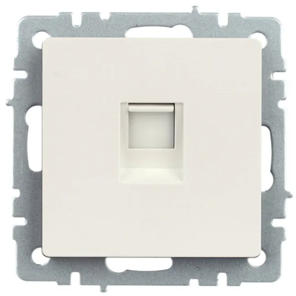 Розетка IEK BR-K10-1-K36 RJ45/ White photo 3 Розетка IEK BR-K10-1-K36 RJ45/ White photo 3