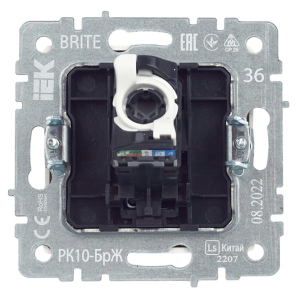 Розетка IEK BR-K10-1-K36 RJ45/ White photo 5 Розетка IEK BR-K10-1-K36 RJ45/ White photo 5