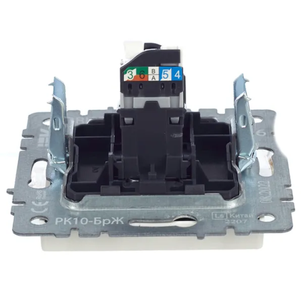 Розетка IEK BR-K10-1-K36 RJ45/ White photo 6 Розетка IEK BR-K10-1-K36 RJ45/ White photo 6