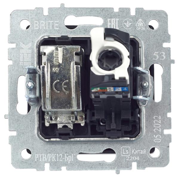 Priză IEK BR-AK20-1-K53 230 V/ TV/ Graphite photo 3 Priză IEK BR-AK20-1-K53 230 V/ TV/ Graphite photo 3